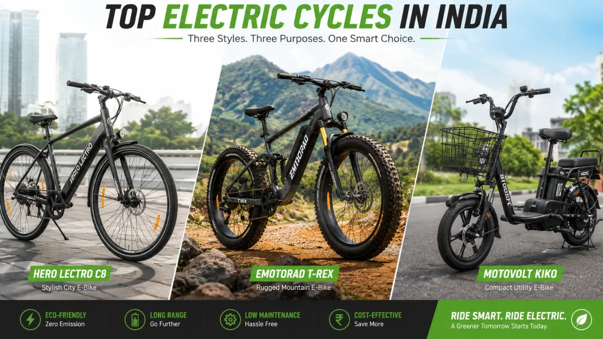 Top 3 Electric Cycles